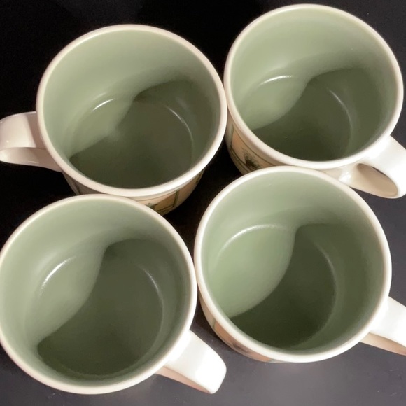 EUC Set Of Four Pfaltzgraff Naturewood Cups / Mugs - Picture 4 of 5